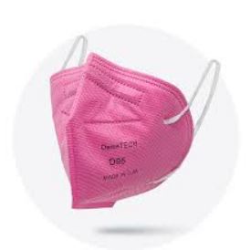DemeTech N95 Mask Fold Style, Pink, Regular