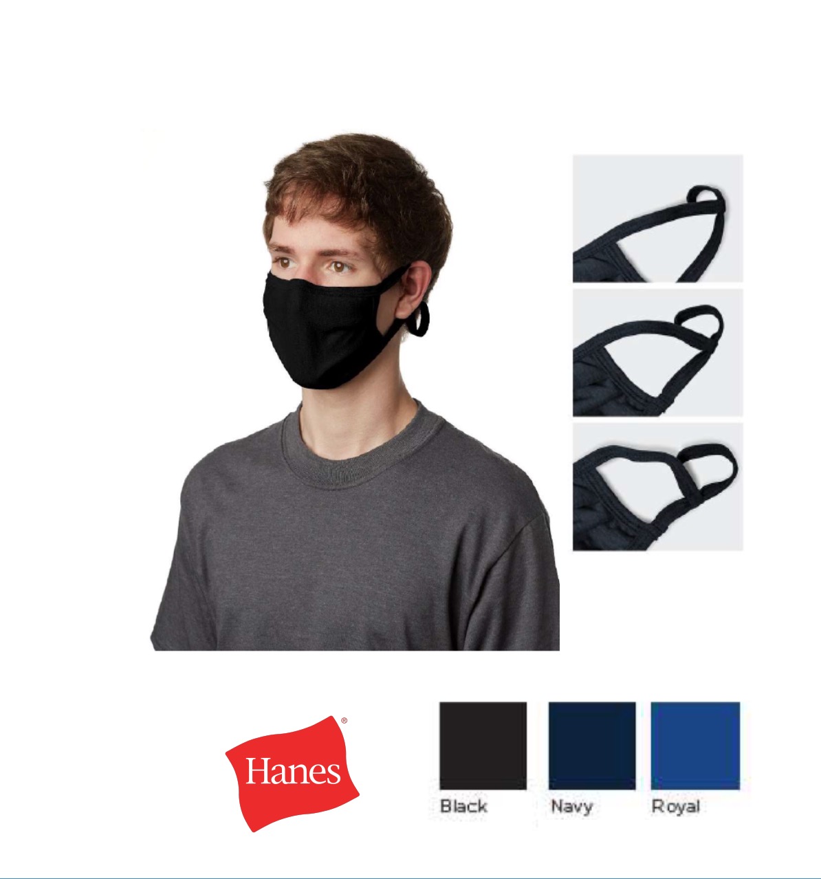 HANES REUSABLE ADJUSTABLE COMFORT MASK Laser Plus Imaging, LLC